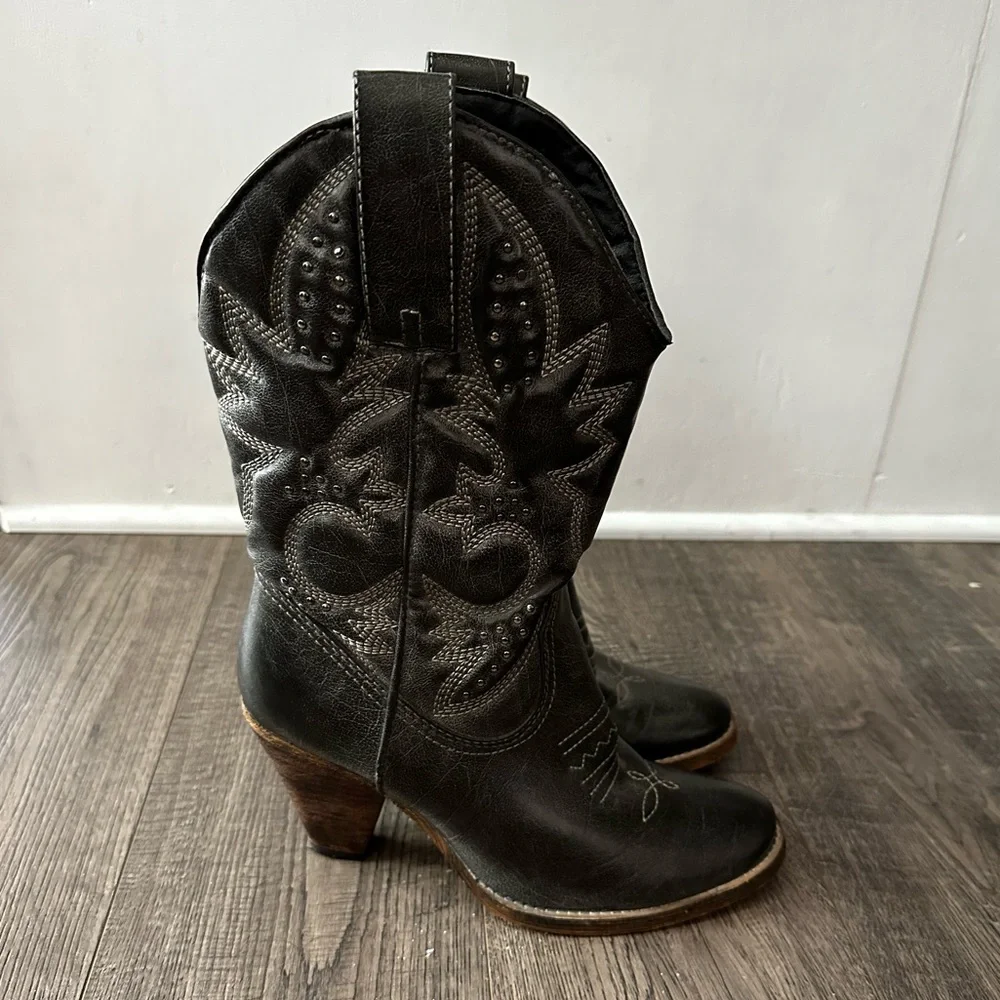 Very Volatile Denver Fashion Boot Charcoal gray Sz 7 - Picture 3 of 12